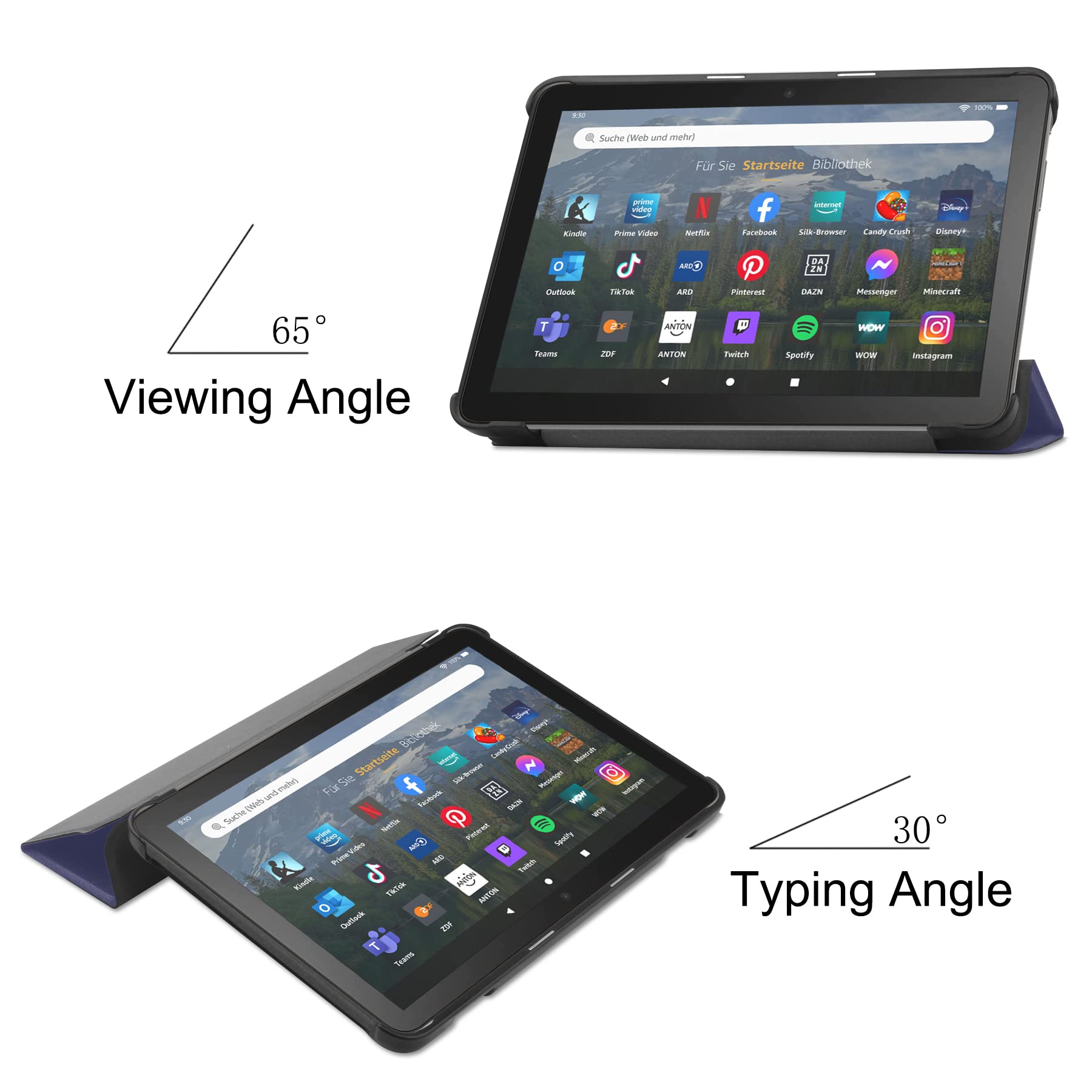 Amazon.co.jp: For Fire HD 8 2020 ケース Fire HD 8 2022 第12世代